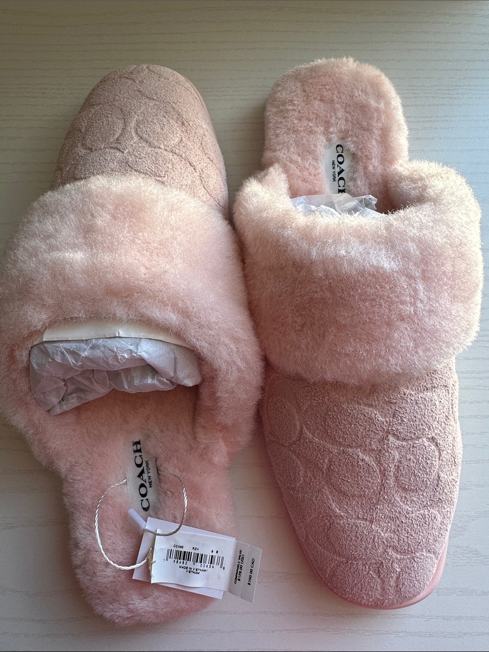 NWT Coach pink mule with Sherpa size 8 - Picture 4 of 4